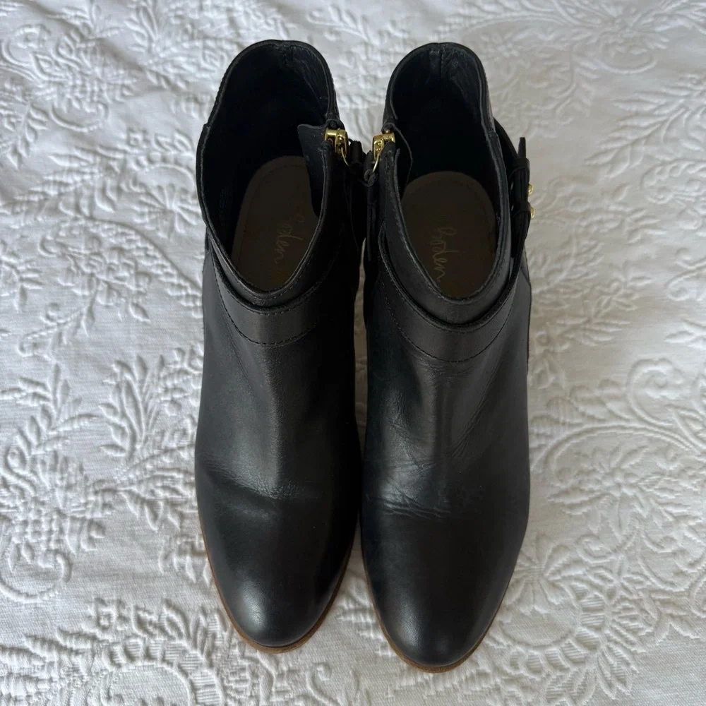 Boden black leather